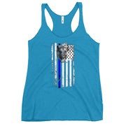 Back the Blue Women's Racerback Tank