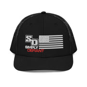 Simply Defiant Flag Trucker Hat