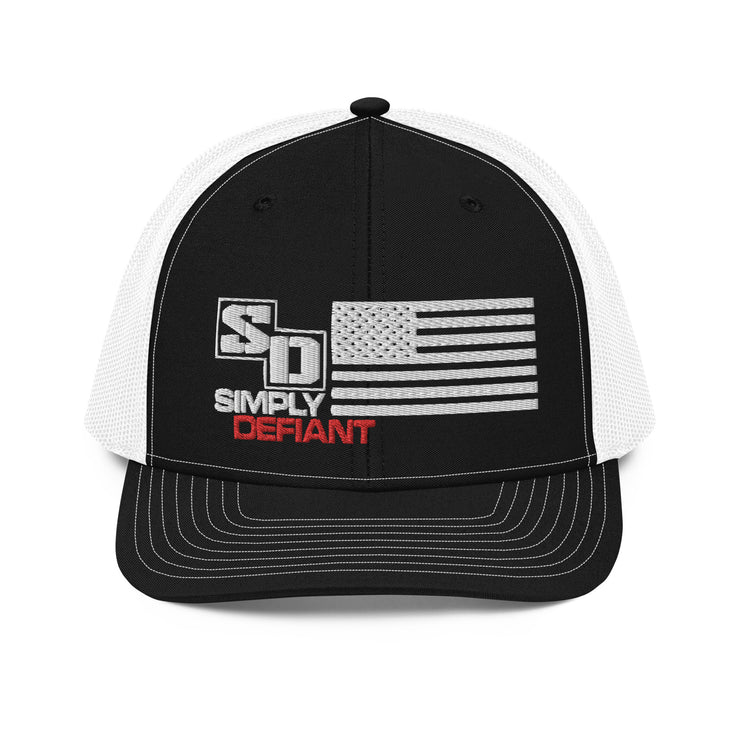 Simply Defiant Flag Trucker Hat